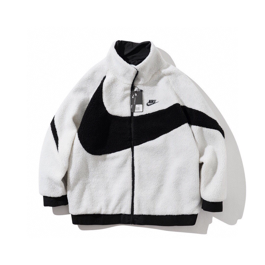Jaqueta Nike Fleece Big Swoosh (reversível)